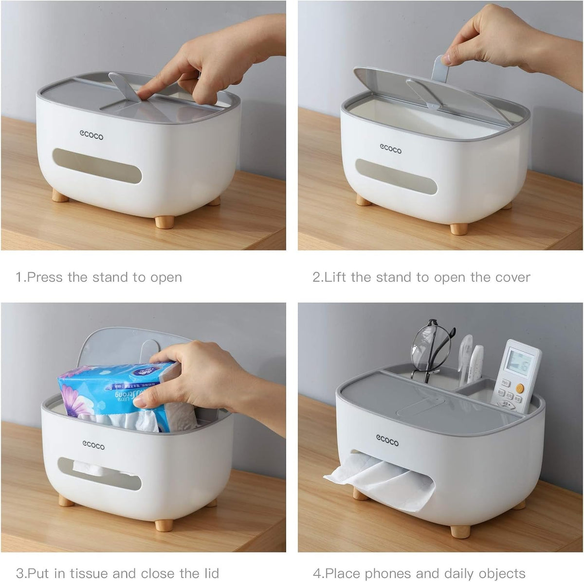 Premium Tissue Box Holder – Elegant Home Storage Organizer