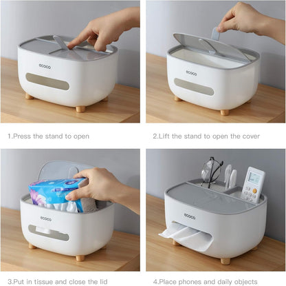 Premium Tissue Box Holder – Elegant Home Storage Organizer