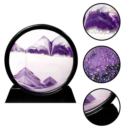 Moving Sand Art Frame – 3D Relaxing Landscape Home Decor