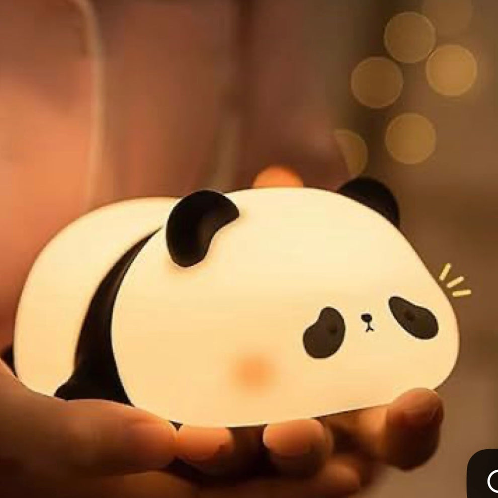 Cute Panda Squishy Night Light – Adorable LED Silicone Lamp for Kids
