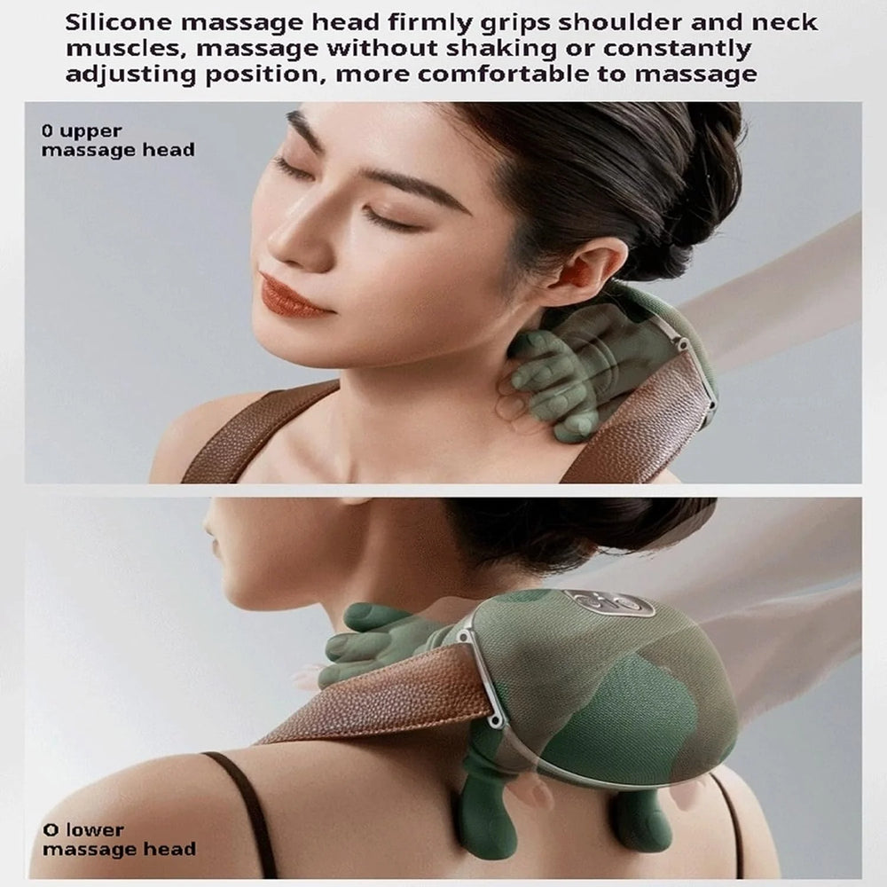 Electric Neck & Shoulder Massager – Deep Kneading Heated Relaxation Device