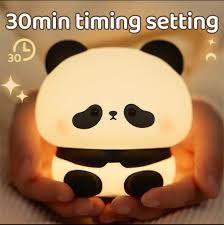 Cute Panda Squishy Night Light – Adorable LED Silicone Lamp for Kids