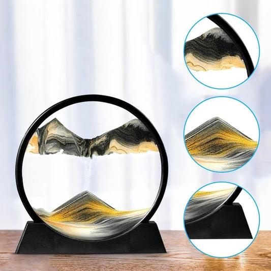 Moving Sand Art Frame – 3D Relaxing Landscape Home Decor