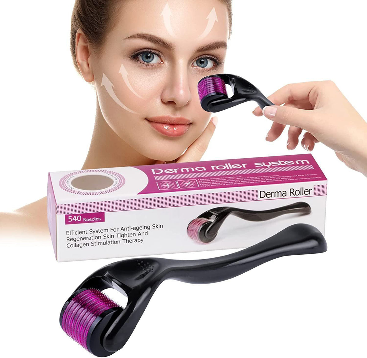 3-in-1 Derma Roller – Skin & Beard Care Roller